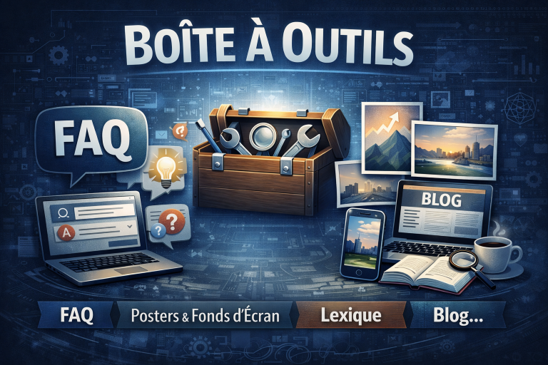 boite à outils : blog, livres blancs, FAQ, lexique, posters et fonds d'écran...